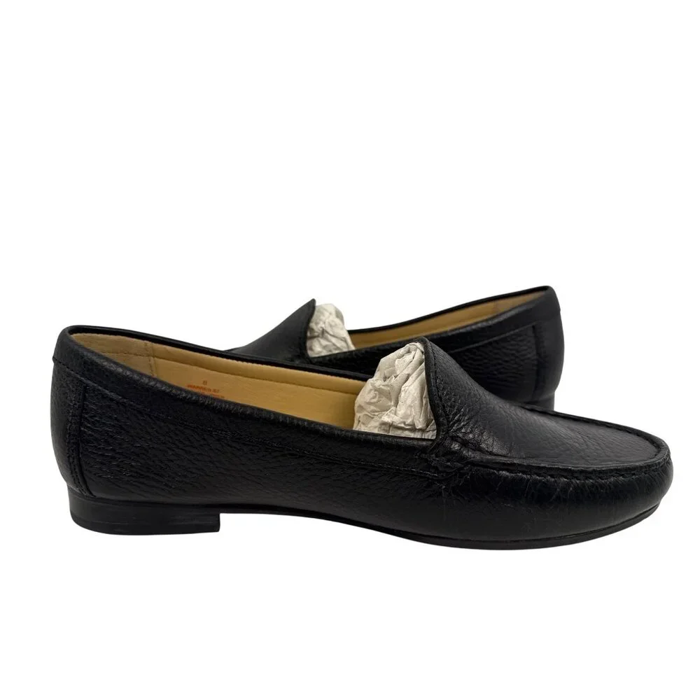 Marc Joseph New York Women's Warren ST Black Leather Loafer‎ Flat Size 8